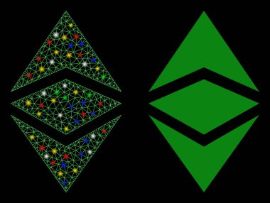 Fişek Kablosu Çerçeve Ethereum Fişek Benekli Klasik Simge