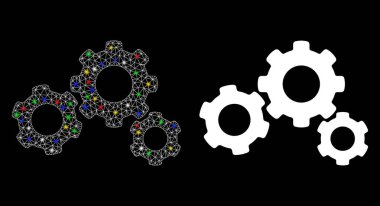 Fişek Kablosu Çerçevesi Vites Simgesi Fişek Benekli