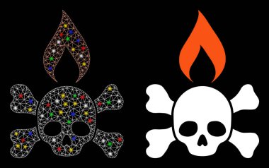 Ağ Ağı 'nı Fişek Lekeli Ölüm Ateşleme Simgesi