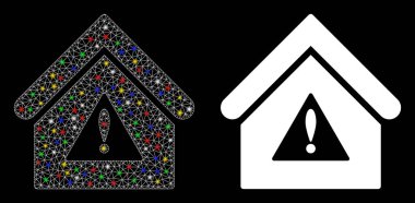 Ağ Gövdesi Uyarı Simgesi Işıklı Simge Oluştur