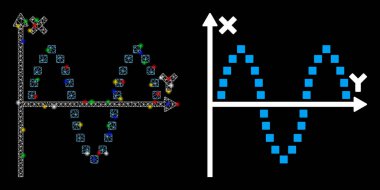 Parlak Kablo Çerçevesi Sinüzit Resim Simgesi Fişek Benekli