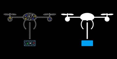 Fişek Kablosu Çerçevesi Helikopter Sevkiyat Simgesi Fişek Benekli