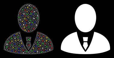 Fişek Ağı Kablo Çerçevesi Patron Simgesi Benekli