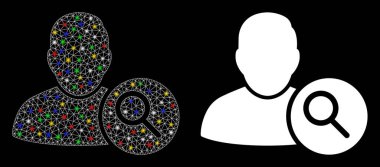 Fişek Benekli Ağ Kabuğu Arama Kullanıcı Simgesi