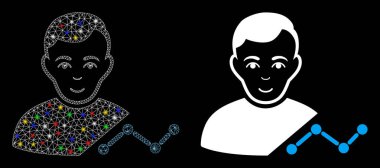 Fişek Benekli Ağ 2d Kullanıcı Grafik Simgesi Simgesi