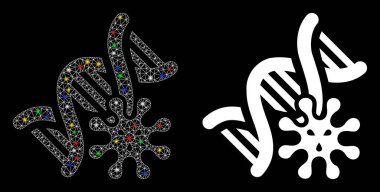 Fişek Kablosu Çerçeve Genetik Simgesi Flash Benekli