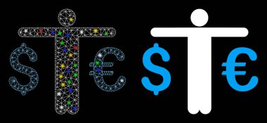 Fişek Kablosu Çerçevesi Para Tüccarı Simgesi Fişek Benekli Simgesi