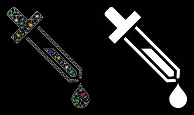 Fişek Kablosu Çerçevesi Pipette Simgesi Fişek Benekli