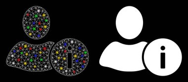 Fişek Benekli Ağ Kullanıcı Bilgileri Simgesini Işıkla