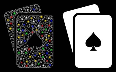 Fişek Ağları Tepeleri İşaret Lekeli Kart Simgesi Oynuyor