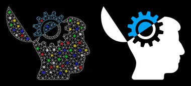 Ağ Ağı 'nı Fişek Benekli Açık Zihin Gear Simgesini Patlat