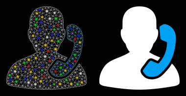 Işıldayan Izgara Kabartma Resepsiyon Simgesi