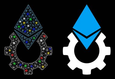 Fişek Kabuğu Ethereum Araç Dişli Simgesi Fişek Benekli