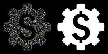Fişek Kablosu Çerçevesi Finansal Seçenekler Simgesi Fişek Benekli