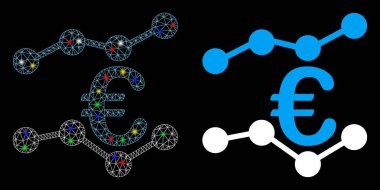 Ağ Ağı 'nı Alevlendir Avro Eğilimleri Işık Noktalı Simge