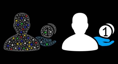 Fişek Kablosu Çerçeveleme Dilenci Simgesi Fişek Benekli