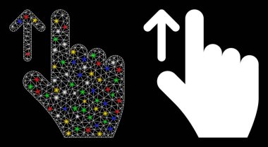 Parlak Izgara Ağ Yönlendirme Simgesi