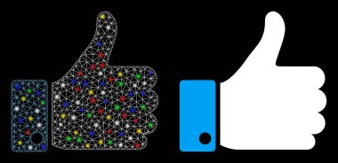 Fişek Kablosu Çerçevesi İşaret Lekeli Başparmak Simgesi