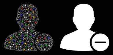 Fişek Ağı Kabartma Kullanıcısı Simgeyi İşaret Lekeleri ile Sil