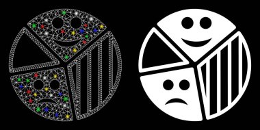 Fişek Kablosu Çerçeve Duygu Turtası Diyagram Simgesi Fişek Benekli