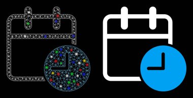 Fişek Kablosu Çerçeve Saat Simgesi ile Fişek Lekeleri