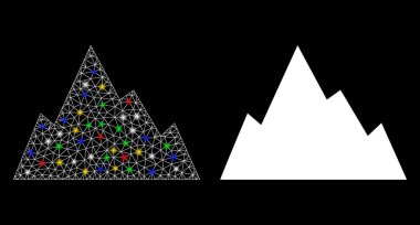 İşaret fişeği lekeli Izgara Kaya Dağı Simgesi