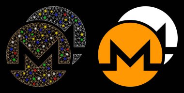 Fişek Ağı Monero Alev Lekeli Simge Simgesi