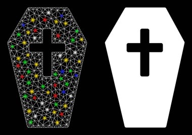 Işıl ışıl yanan benekli Tabut Simgesi