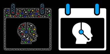Fişek Ağları Kabartma İşlemcisi Takvim Günü Benekli Simgesi