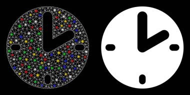 Fişek Kablosu Çerçeve Saat Simgesi Benekli