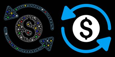 Ağ Ağı Para Aktarma Simgesini Fişek Benekli Fişekle