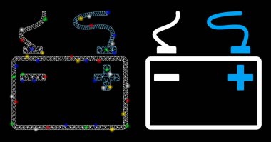 Işıldayan Ağ Acülatörü Simgesi İşaret Lekeli Simge