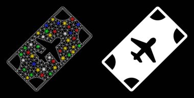 Işıl ışıl yanan Leke Leke Lekeli Geçiş Geçidi Simgesi