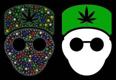 Fişek Kablosu Çerçevesi Kenevir Doktor Baş Simgesi Flash Benekli