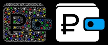 Fişek Ağı 2d Parlak Benekli Çanta Simgesi