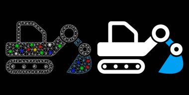 Parlak Kablo Çerçeve Kazıyıcı Simgesi Flare Benekli