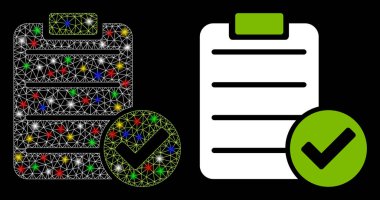 Fişek Kabuğu Onaylama Listesi Simgesi İşaret Lekeli Simge