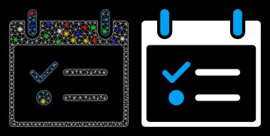 Fişek 2d Yapılacaklar Listesi Takvim Günü Simgesi İşaret Lekeli