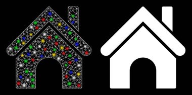 Fişek Ağı 2d Flash Noktalı Ev Simgesi