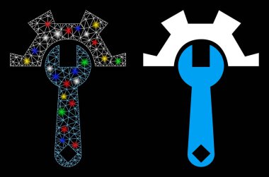 Fişek Kablosu Çerçeve Servisi Benekli Simge Simgesi