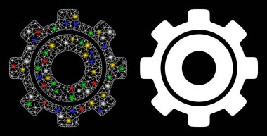 Fişek Benekli Ağ 2d İşçi Simgesi