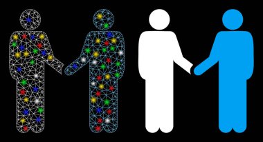 Fişek Ağı Arkadaşları İşaret Lekeli Simgeyi Tokalaştır