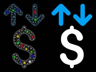 Fişek Lekeli Ağ Doları Aktarım Simgesi