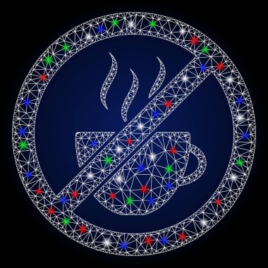Işıl ışıl parlayan benekli 2d Yasak Kahve