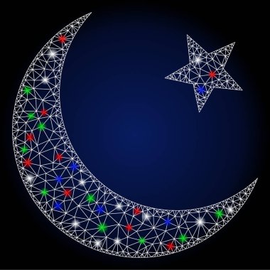 Parlak Benekli Ağ Müslüman Ayını Parlat