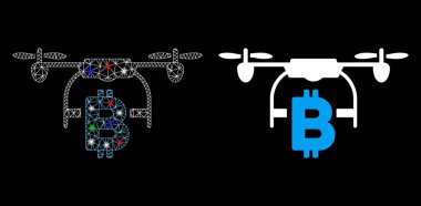 Fişek Ağı Bitcoin İnsansız Hava Aracı Taşıma Simgesi