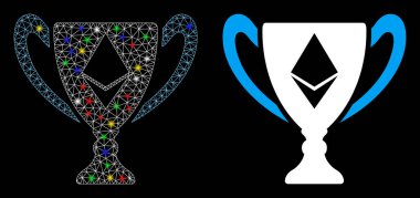 Fişek Ağı Ethereum Ödül Kupası Simgesi Fişek Benekli