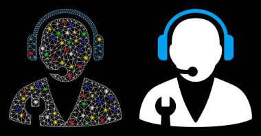 Fişek Kablosu Çerçeve Destek Yöneticisi Simgesi Flare Benekli