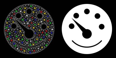 Fişek Benekli Izgara Kabartma Kontrol Paneli Simgesi