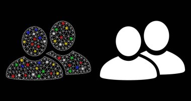 Işık Noktalı Parlak Ağlı Kabartma Erkek Simgesi